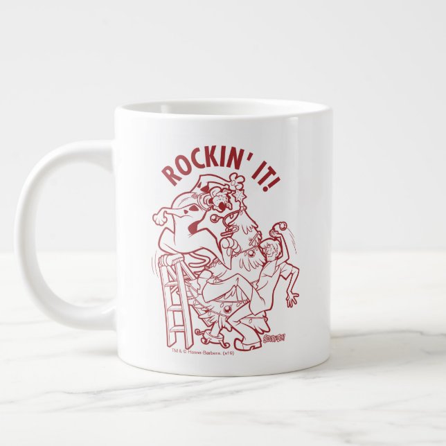 Scooby-Doo & Shaggy Rockin" det "runda Träd" Jumbo Mugg (Vänster)