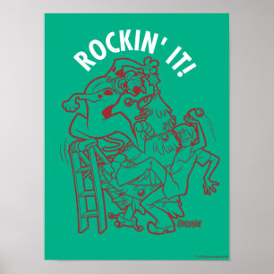 Scooby-Doo & Shaggy Rockin" det "runda Träd" Poster