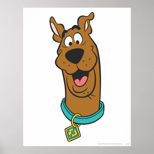 Scooby-Doo Smiling Ansikte Poster (Framsidan)