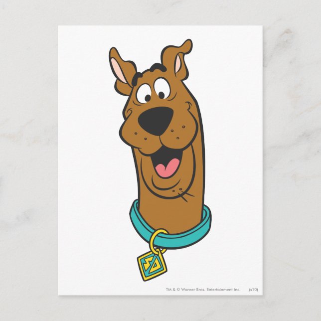 Scooby-Doo Smiling Ansikte Vykort (Framsida)