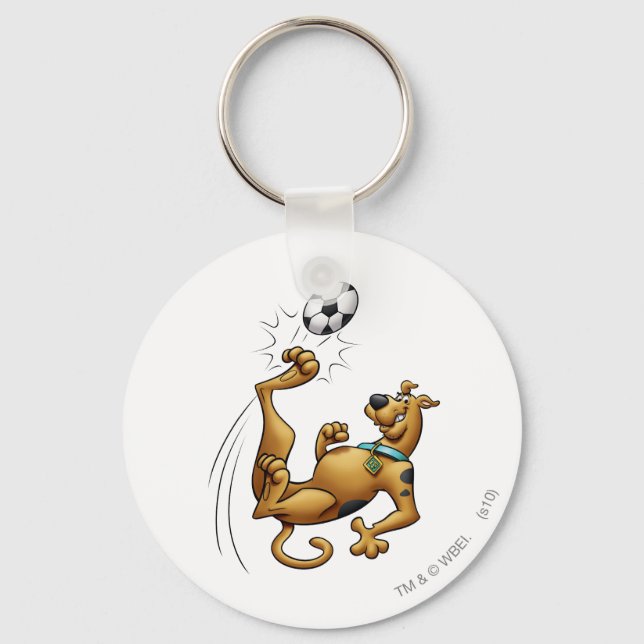 Scooby-Doo Soccer Overhead Kick Airbrush Nyckelring (Framsida)