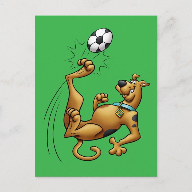 Scooby-Doo Soccer Overhead Kick Airbrush Vykort (Framsida)