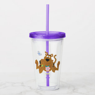 Scooby-Doo som beundrar blomman Take Away Mugg