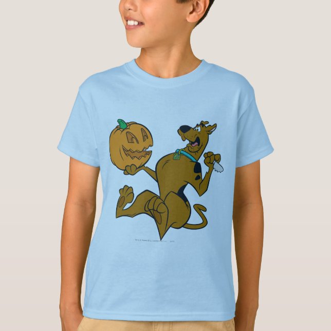 Scooby-Doo som snider pumpa T-shirt (Framsida)