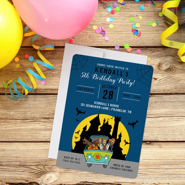 Scooby-Doo Spooktacular Halloween Birthday Inbjudningar (Skapare uppladdad)