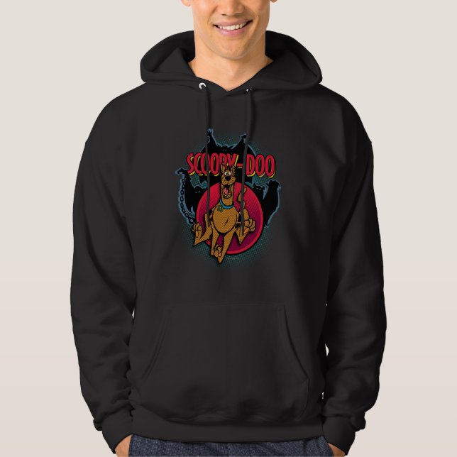 Scooby-Doo spring från grafisk spöken Hoodie (Framsida)