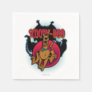 Scooby-Doo spring från grafisk spöken Pappersservett