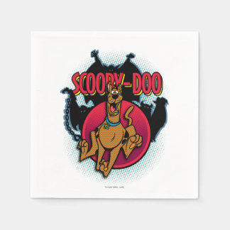 Scooby-Doo spring från grafisk spöken Pappersservett