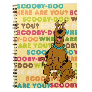 Scooby-Doo springer "Var är du?" Anteckningsbok Med Spiral
