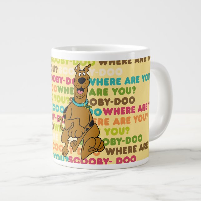 Scooby-Doo springer "Var är du?" Jumbo Mugg (Framsida höger)