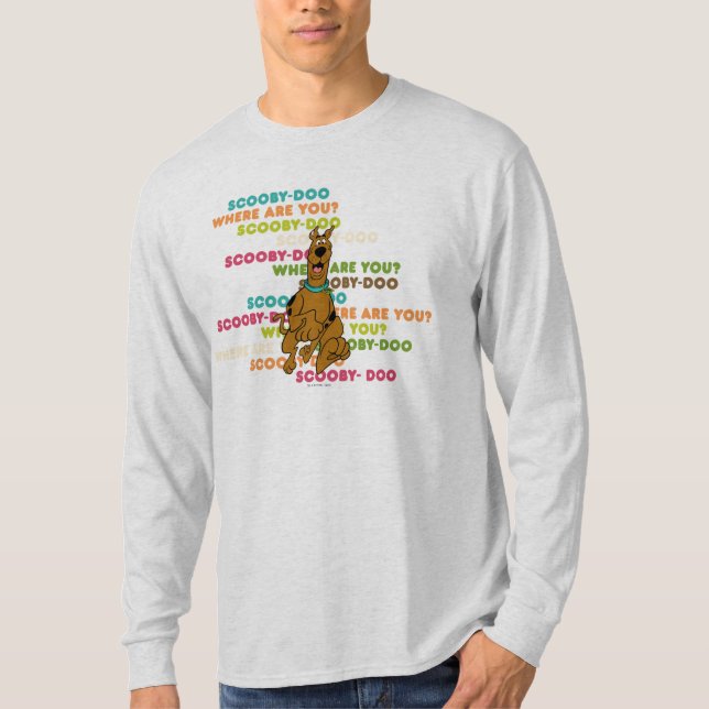 Scooby-Doo springer "Var är du?" Tee (Framsida)