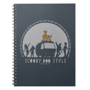 Scooby-Doo stil Stam- Skåpbil Silhouette Anteckningsbok