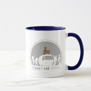 Scooby-Doo stil Stam- Skåpbil Silhouette Mugg
