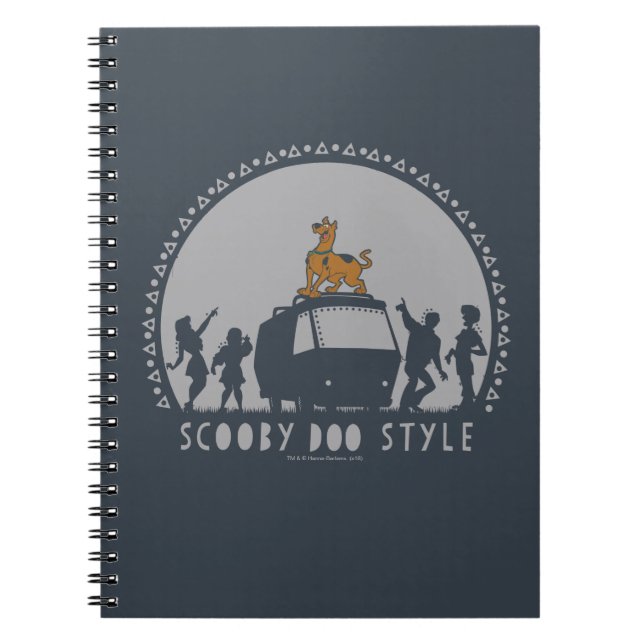 Scooby-Doo Stil Tribal Van Silhouette Anteckningsbok (Framsidan)
