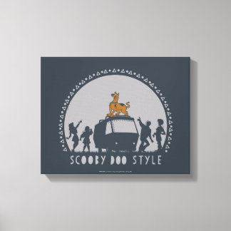 Scooby-Doo Stil Tribal Van Silhouette Canvastryck