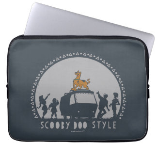 Scooby-Doo Stil Tribal Van Silhouette Laptop Fodral