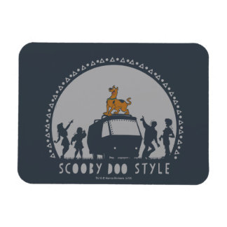 Scooby-Doo Stil Tribal Van Silhouette Magnet
