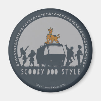 Scooby-Doo Stil Tribal Van Silhouette Magnet