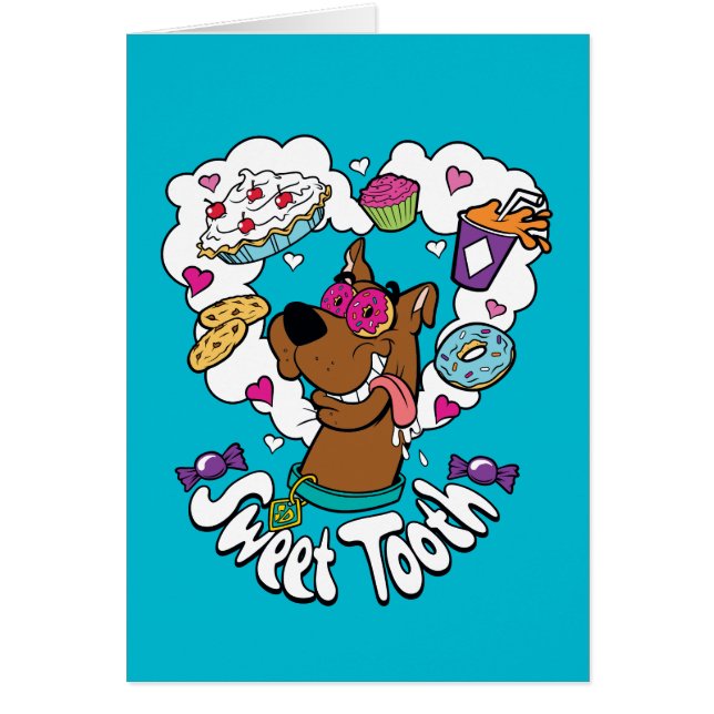 Scooby-Doo "Sweet Tooth" Hälsningskort (Framsidan)