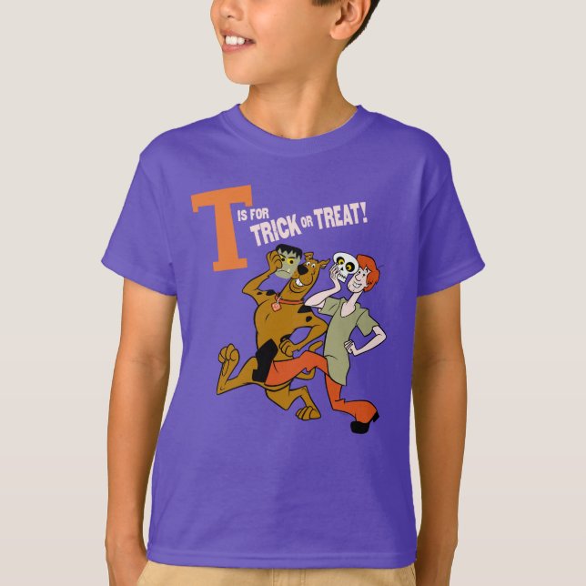 Scooby-Doo | T är för Bus eller godis T Shirt (Framsida)