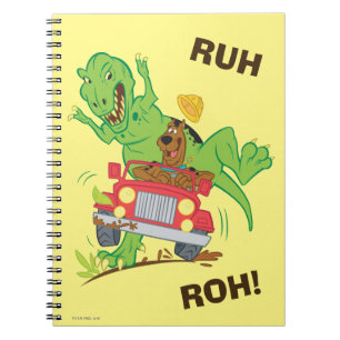 Scooby-Doo T-Rex attack Anteckningsbok Med Spiral