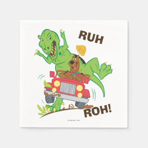 Scooby-Doo T-Rex Attack Pappersservett