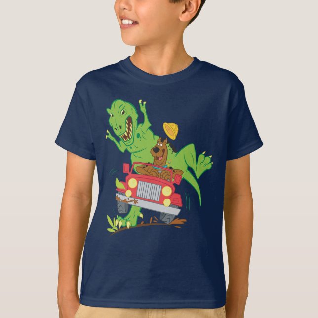 Scooby-Doo T-Rex Attack Tee Shirt (Framsida)