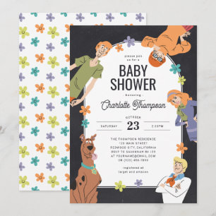 Scooby-Doo-tecken Groovy Baby Shower Inbjudningar