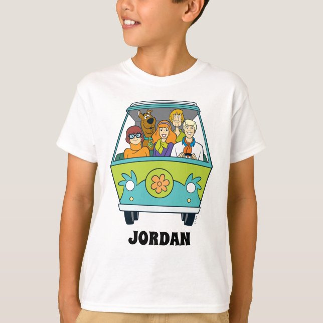 Scooby-Doo & The Gang Mystery Machine T Shirt (Framsida)