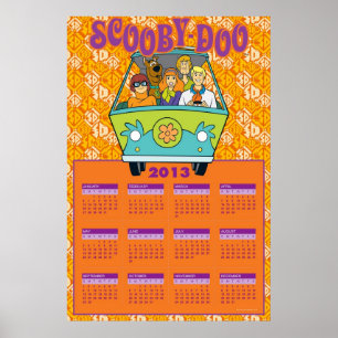 Scooby-Doo The Myasty Maskin 2013 Calendar Poster