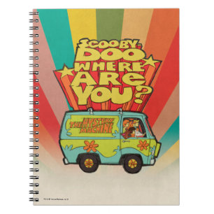 Scooby-Doo "Var är du?" Retro Tecknad Van Anteckningsbok
