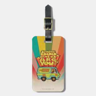 Scooby-Doo "Var är du?" Retro Tecknad Van Bagagebricka