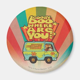 Scooby-Doo | "Var är du?" Retro Tecknad Van Magnet