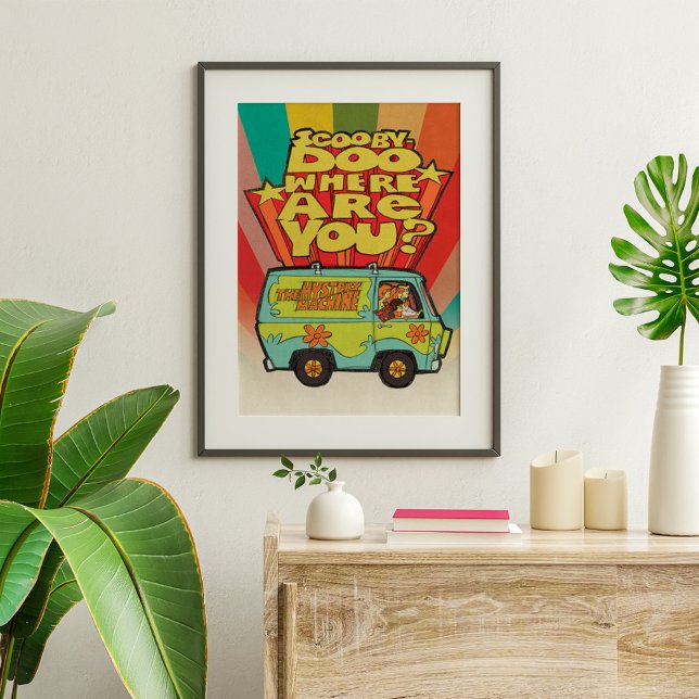 Scooby-Doo | "Var är du?" Retro Tecknad Van Poster (Skapare uppladdad)