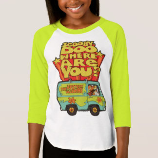 Scooby-Doo | "Var är du?" Retro Tecknad Van T-shirt