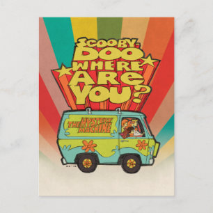 Scooby-Doo "Var är du?" Retro Tecknad Van Vykort
