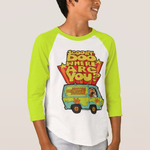 Scooby-Doo   "var är du?", Retro tecknadskåpbil Tee
