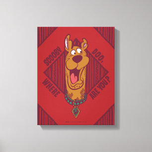 Scooby-Doo var är du stam- grafiskt Canvastryck