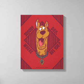 Scooby-Doo var är du stam- grafiskt Canvastryck