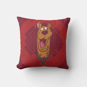Scooby-Doo var är du stam- grafiskt Kudde