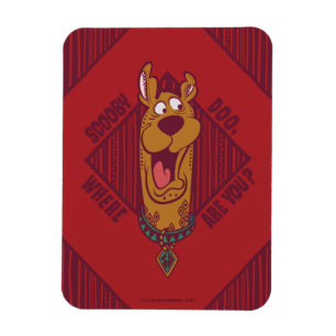 Scooby-Doo var är du stam- grafiskt Magnet
