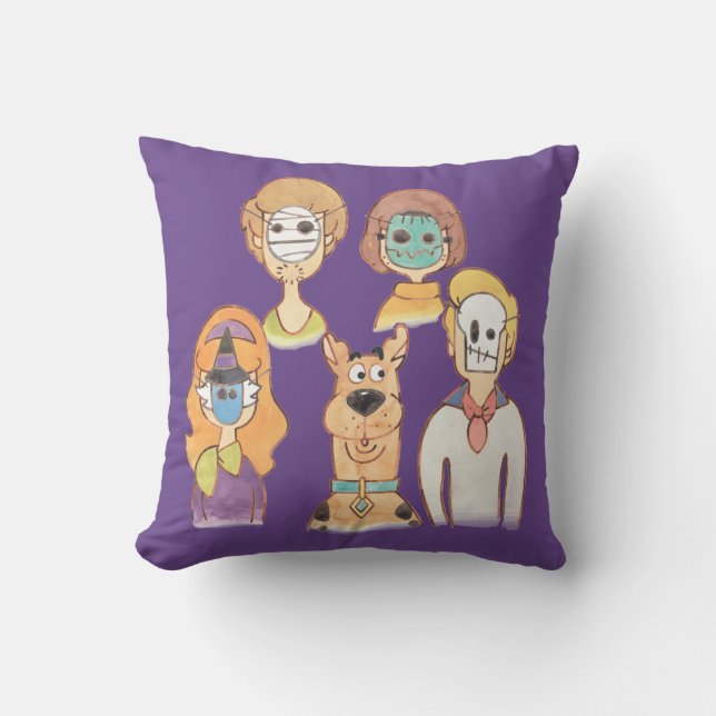 Scooby-Doo | Våra Halloween-masker Kudde (Framsida)