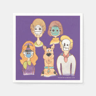 Scooby-Doo Våra Halloween-masker Pappersservett