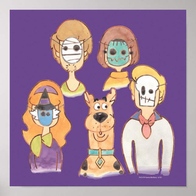 Scooby-Doo | Våra Halloween-masker Poster (Framsidan)
