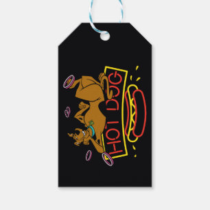 Scooby-Doo varmkorvneon undertecknar Presentetikett