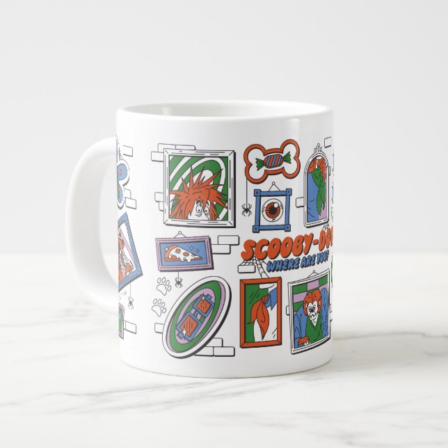 Scooby-Doo Wall of Halloween Picture Frames Jumbo Mugg (Framsida vänster)
