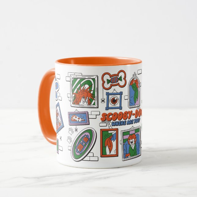 Scooby-Doo Wall of Halloween Picture Frames Mugg (Framsida vänster)