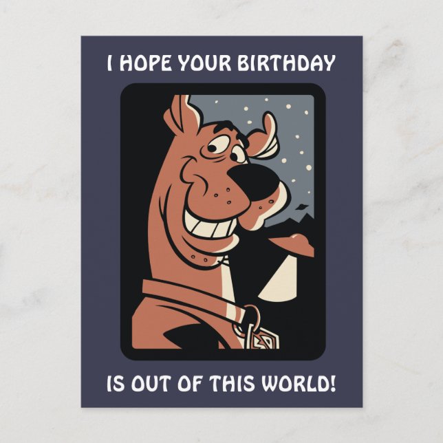 Scooby-Doo with UFO Vykort (Framsida)