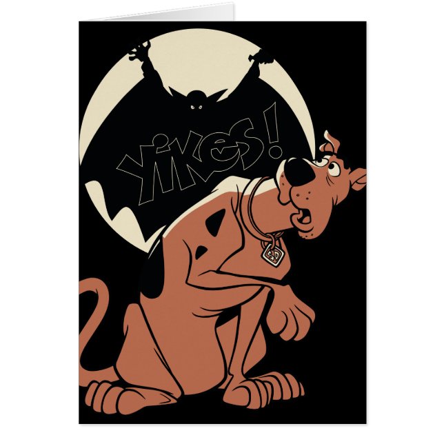 Scooby-Doo "Yikes"! Vampire Shadow Hälsningskort (Framsidan)