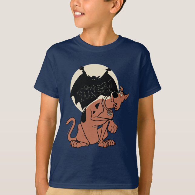 Scooby-Doo "Yikes"! Vampire Shadow T Shirt (Framsida)